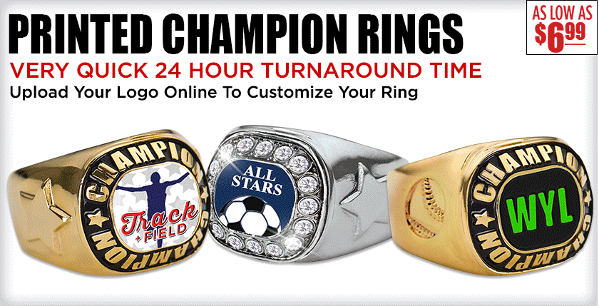 Custom Championship Rings | School Sports Champion Rings and More!