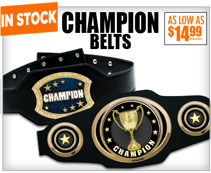 Kid Size Custom Championship Belt - Perfect for Kids Black / Black