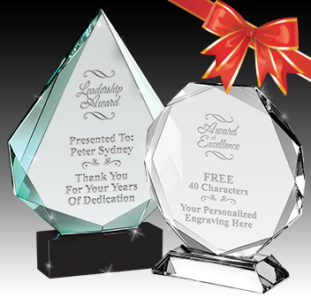 Acrylic store Mirage Engraved Award Plaque, Recognition gift